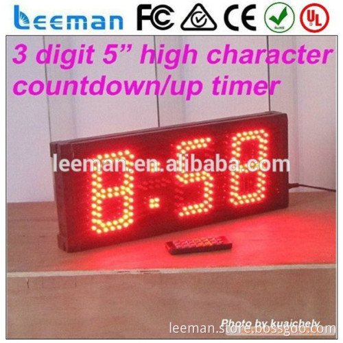 Leeman outdoor red color digital led timer countdown